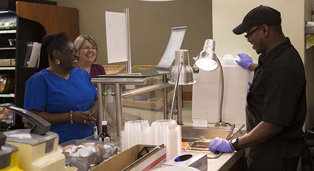 Johnny Hudson, aka "Johnny Omelet," has found his niche in the cafe at Tidelands Georgetown Memorial Hospital.