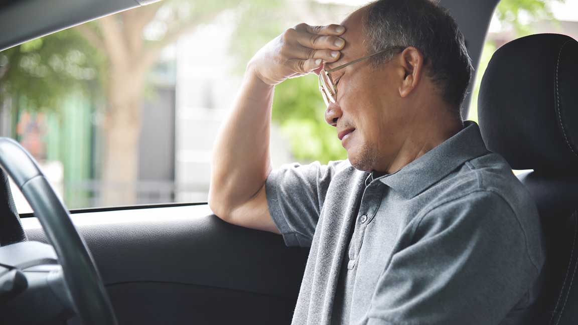 Man concerned about his driving