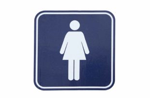 Female restroom sign