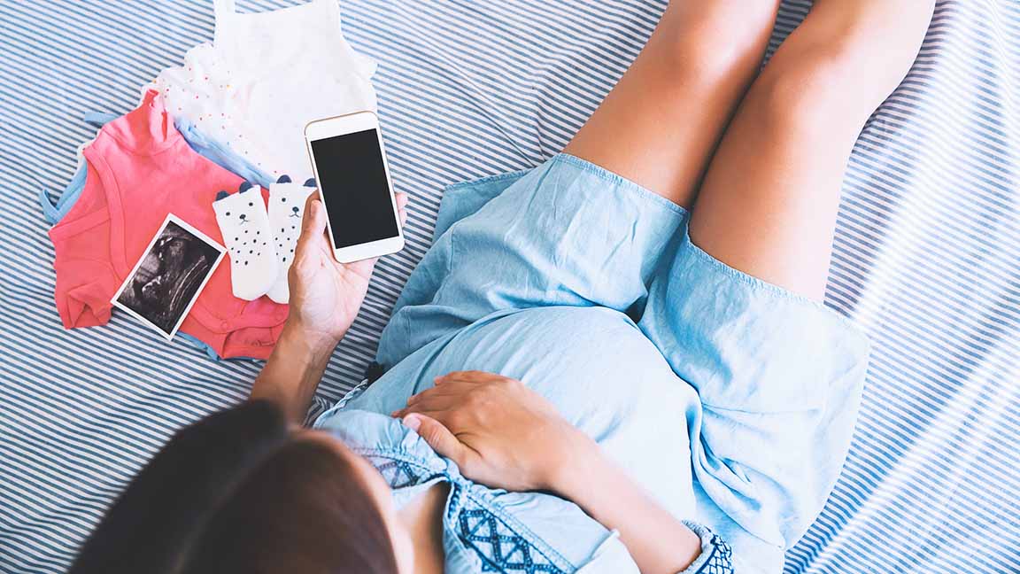 Young woman in bed at hospital