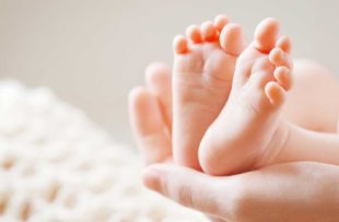 A baby's feet