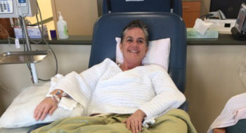 Mica Pruitt as she began treatment for breast cancer.