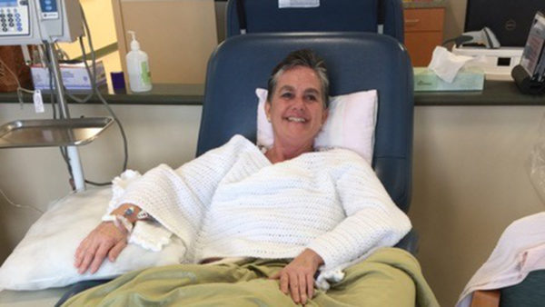 Mica Pruitt as she began treatment for breast cancer.