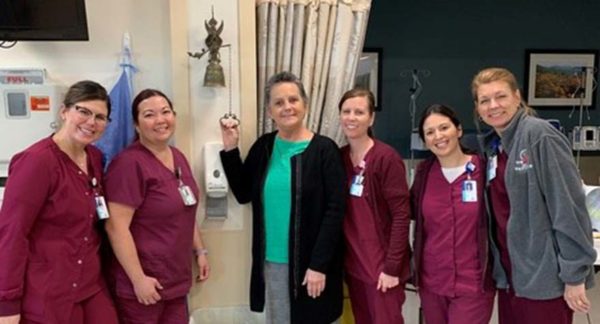 Ringing the bell inside the Tidelands Health Breast Center is a rite of passage for cancer survivors that signifies the success of their battle against the disease.