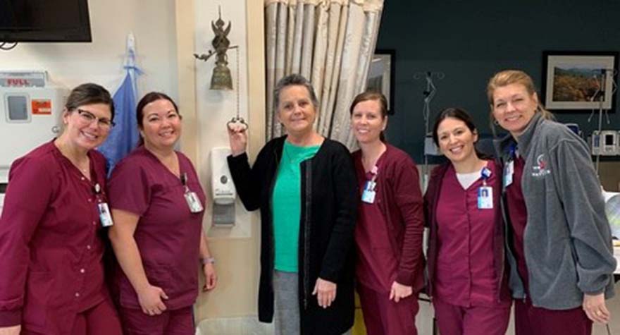Ringing the bell inside the Tidelands Health Breast Center is a rite of passage for cancer survivors that signifies the success of their battle against the disease.