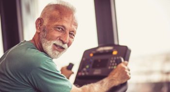 Man in cardiac rehab