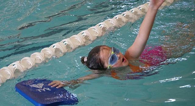 Addi's involvement with the swim team at Tidelands HealthPoint Center for Health and Fitness has proven a great way for her to gain strength.