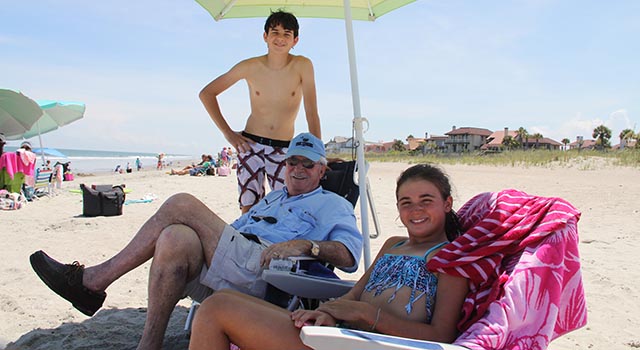 Alex Miller cherishes time with his family, including his grandchildren.