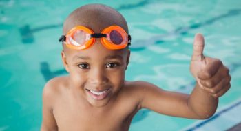 Child swimming