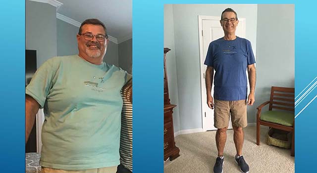 After retiring, Larry's weight shot up to 305 pounds, and he decided to do something about it.