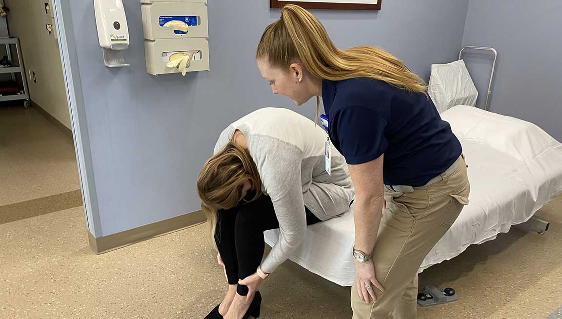 Pamela DiGiovanna, a physical therapist with Tidelands Health Rehabilitation Services, is only of only a few care providers in our region certified in the McKenzie Method of physical therapy.