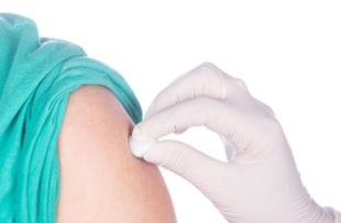 patient receiving vaccine