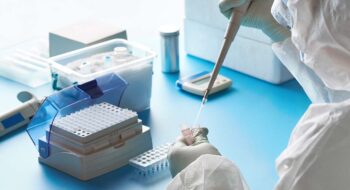 Scientist working in a lab
