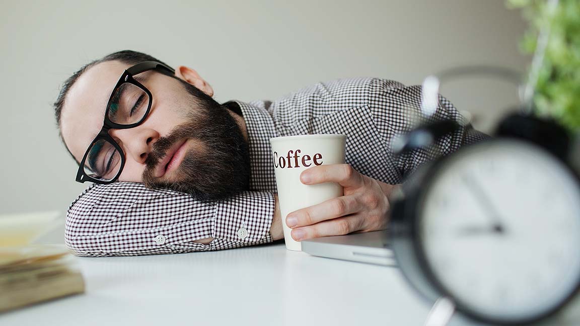 Man sleeping.