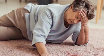 Woman who has fallen.