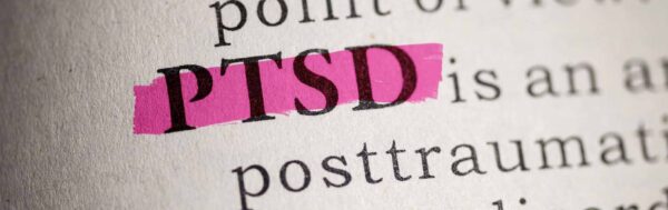 "PTSD" highlighted in a dictionary