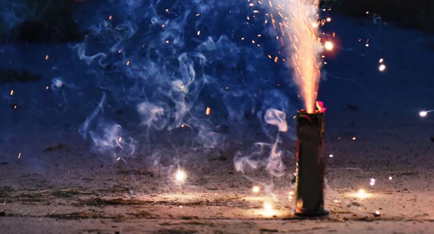 How to safely light fireworks