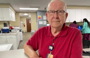 Charles Clark, one of the most dedicated volunteers at Tidelands Health, chose to give back to show his appreciation for the care his late wife received at Tidelands Georgetown Memorial Hospital.
