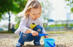 Toddler playing.