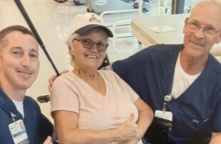 Stroke survivor Linda Baker credits the care she received at Tidelands Health Rehabilitation Center at Little River, an affiliate of Encompass Health, and her positive attitude and perserverance for her quick recovery.