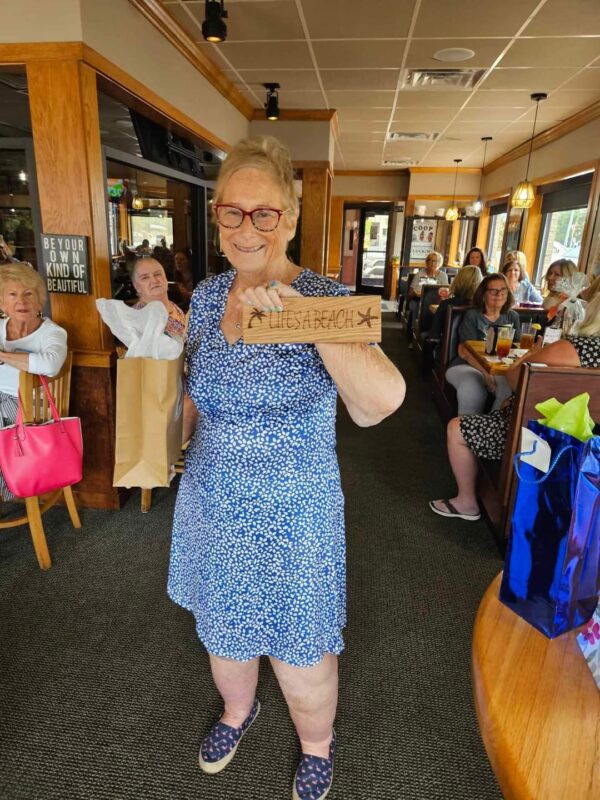 Sharon Abee after weight loss surgery. 