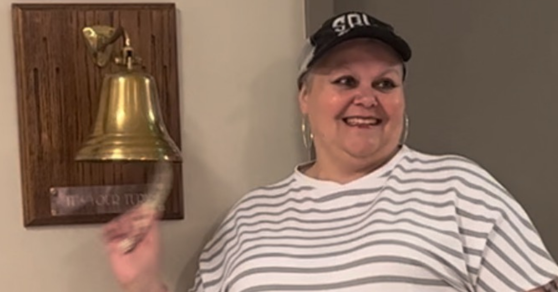 Sherry Bell ringing bell