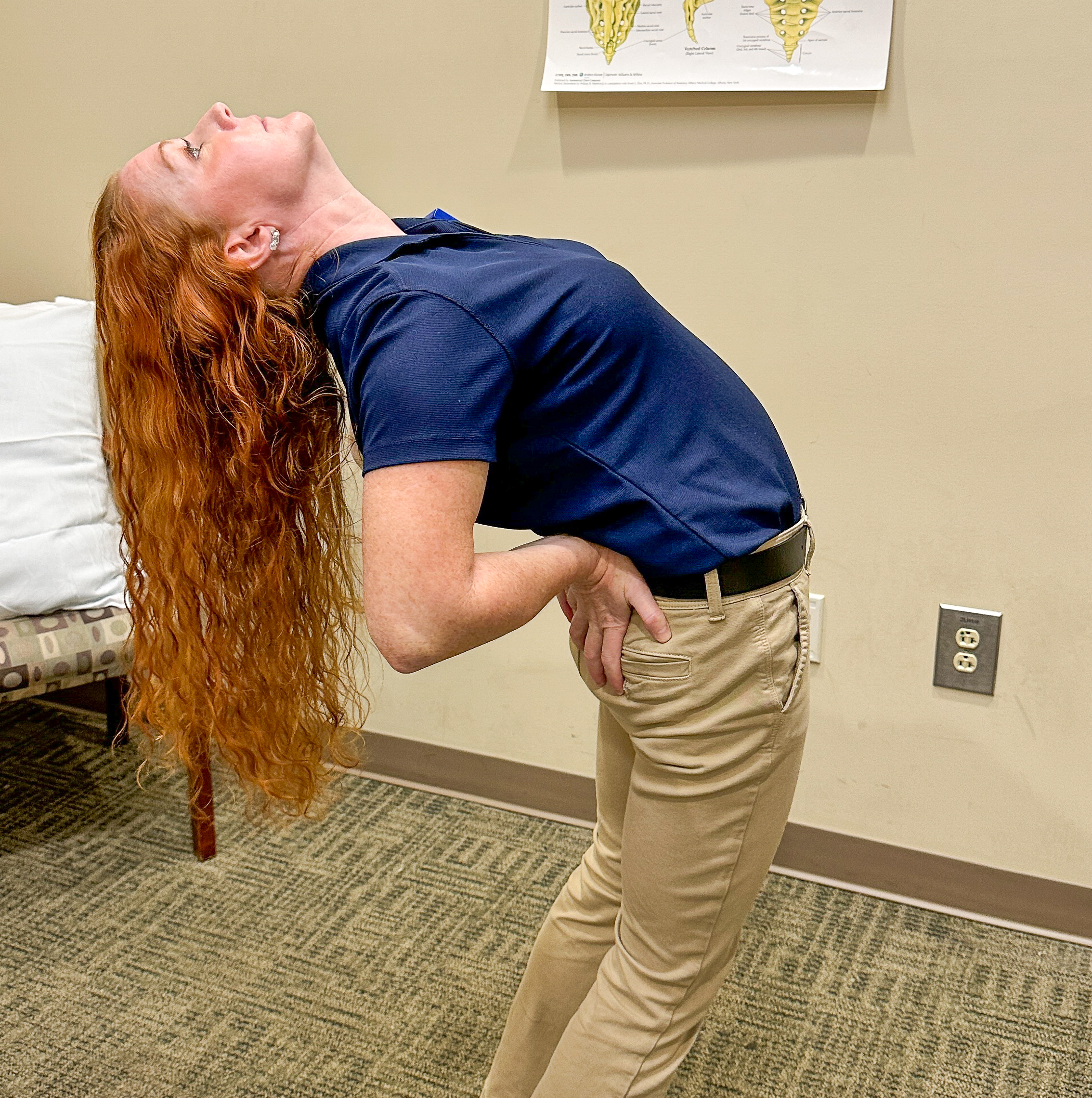Standing backward bend