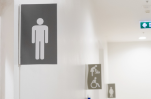 icon male toilet on signs or banner