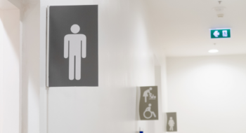 icon male toilet on signs or banner