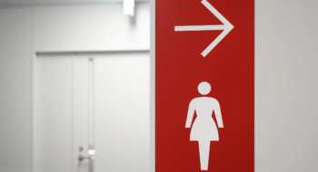 Entrance of ladies' toilet