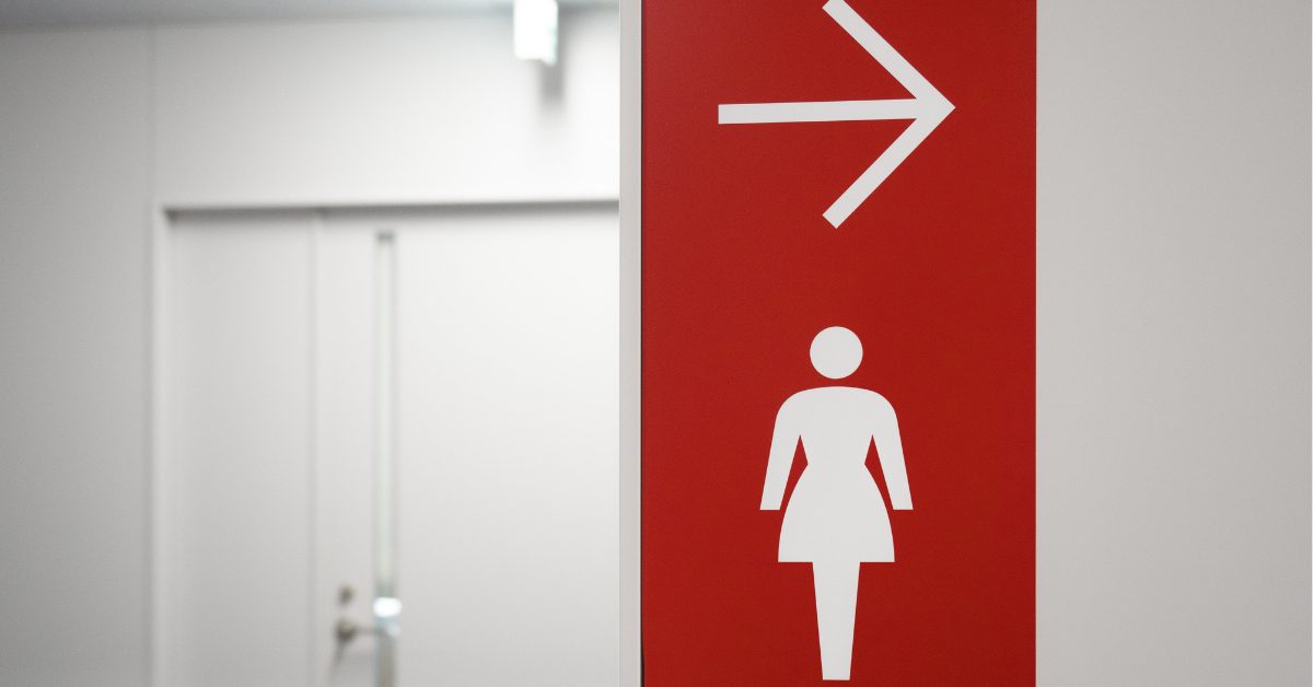 Entrance of ladies' toilet