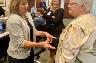 Mona Floyd and board